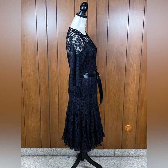 Teri Jon by Rickie Freeman Lace Pintuck Dress size 12 - Picture 8 of 11